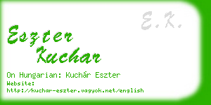 eszter kuchar business card