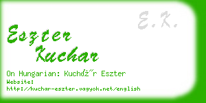 eszter kuchar business card